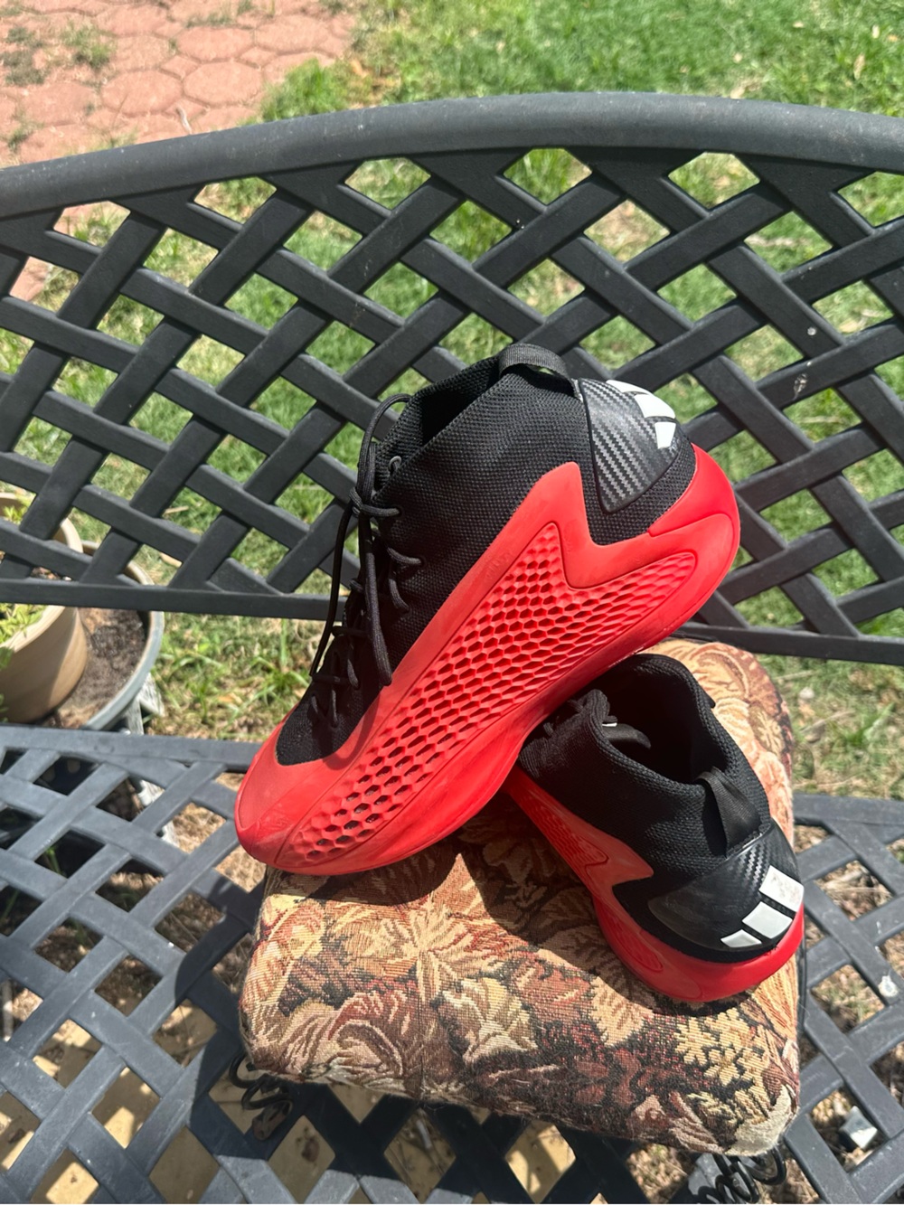 adidas AE 1 Anthony Edwards "Pure Ruby" Georgia Bulldogs size 13
